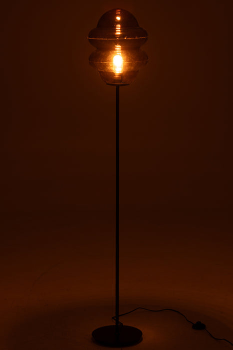 Vloerlamp Bruin Glas 28 cm-Vloerlampen-J-Line
