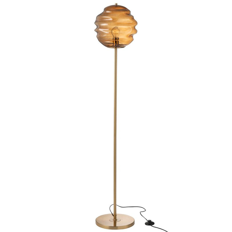 Vloerlamp Bruin Ijzer 30 cm 30x30x156 cm-Vloerlampen-J-Line