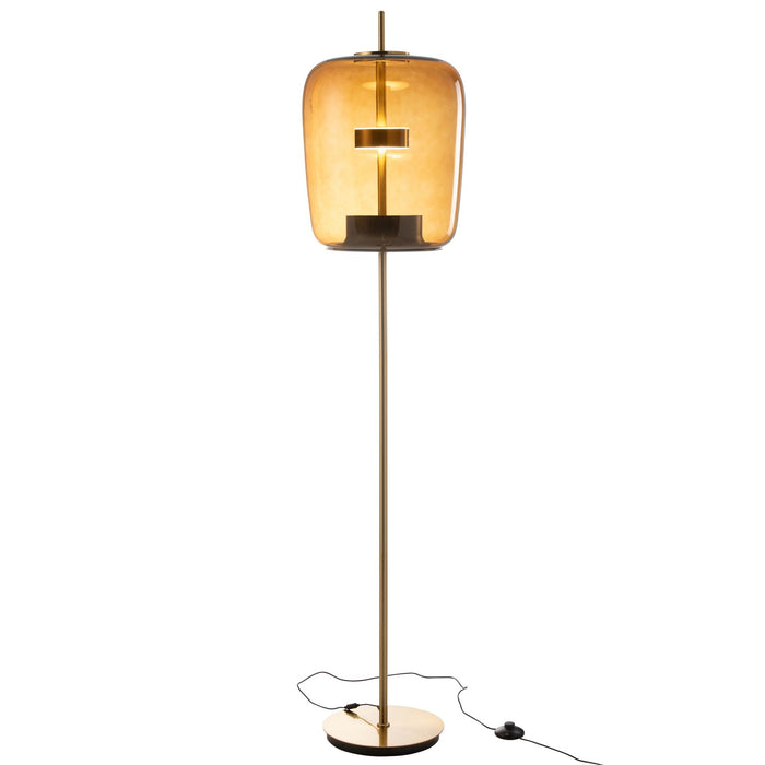 Vloerlamp Bruin ijzer 35 cm 35x35x168 cm-Vloerlampen-J-Line