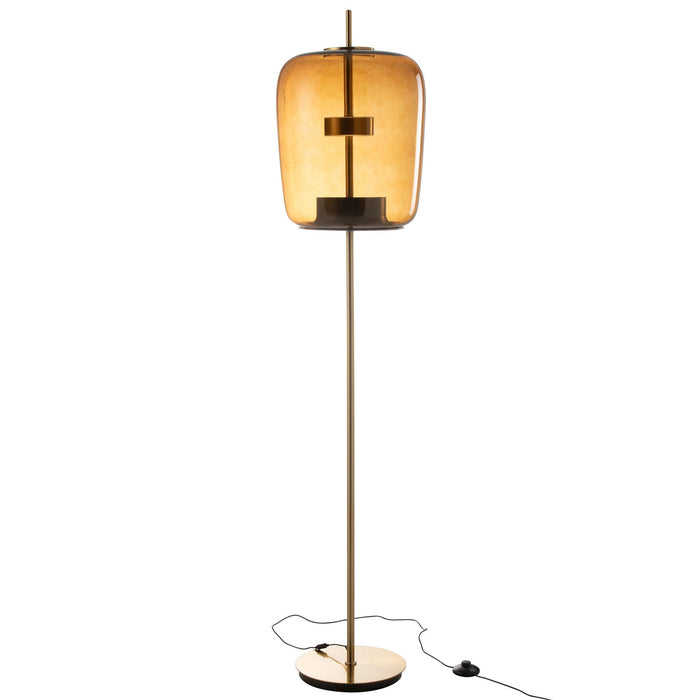 Vloerlamp Bruin ijzer 35 cm 35x35x168 cm-Vloerlampen-J-Line