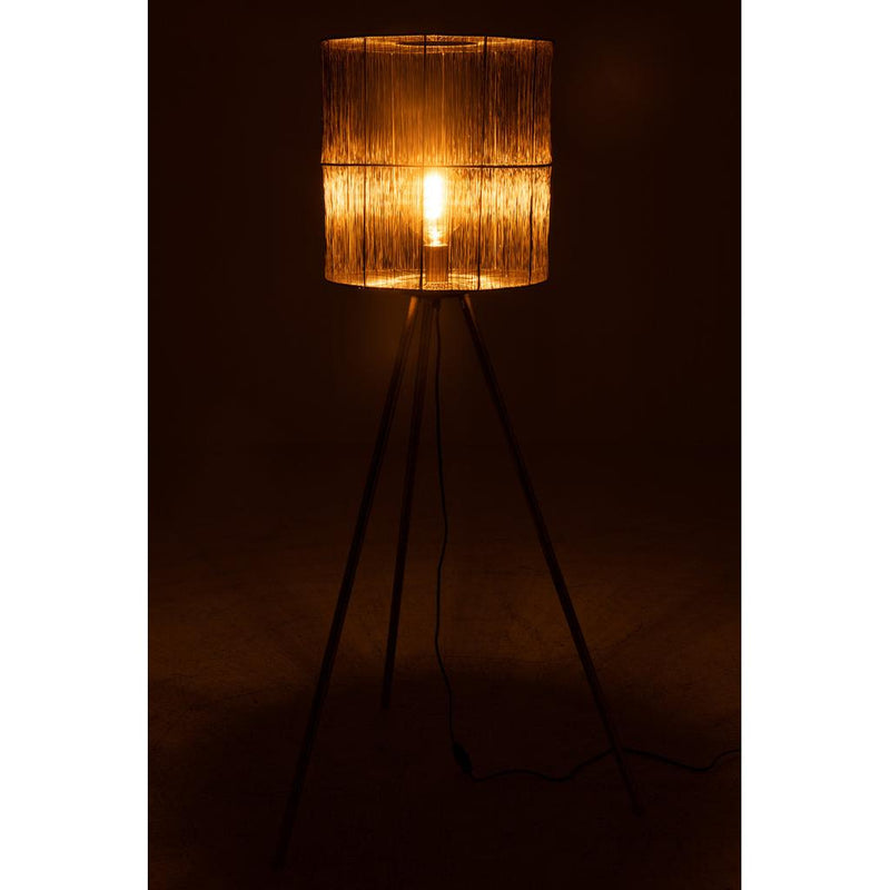Vloerlamp Bruin Ijzer L 74 cm 74x74x136 cm-Vloerlampen-J-Line