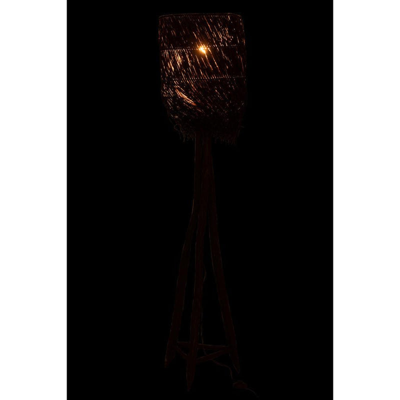 Vloerlamp Bruin Teakhout 42 cm 42x42x176 cm-Vloerlampen-J-Line