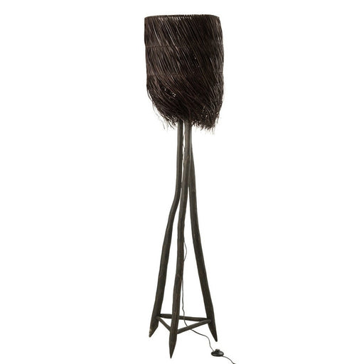 Vloerlamp Bruin Teakhout 42 cm 42x42x176 cm-Vloerlampen-J-Line