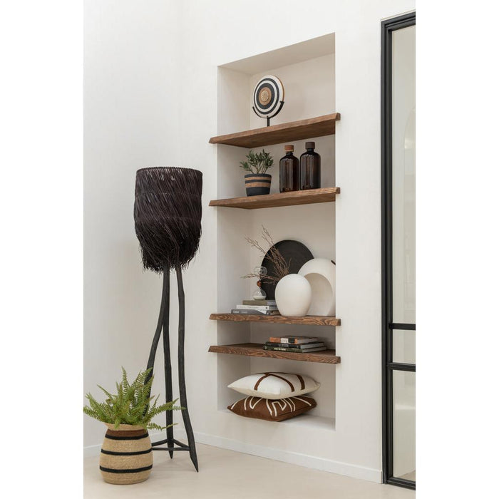 Vloerlamp Bruin Teakhout 42 cm-Vloerlampen-J-Line