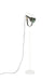 Vloerlamp Cage Aluminum, Aluminium, Metaal Wit 32x21.5 cm E27