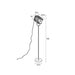 Vloerlamp Cage Aluminum, Aluminium, Metaal Wit 32x21.5 cm E27-Vloerlampen-Creating Home