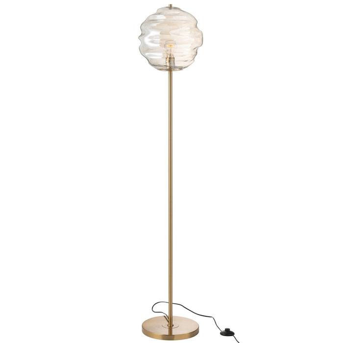 Vloerlamp Cognac Aluminium 30 cm-Vloerlampen-J-Line