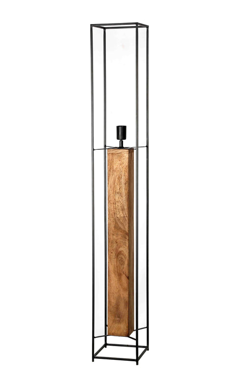 Vloerlamp Dakota Naturel hout 20 cm 20x20x141 cm-Vloerlampen-Livingfurn