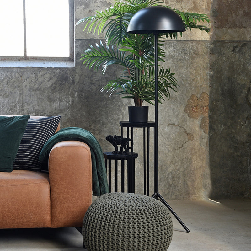 Vloerlamp Globe Zwart Metaal - 39x39x152 cm-Vloerlampen-LABEL51