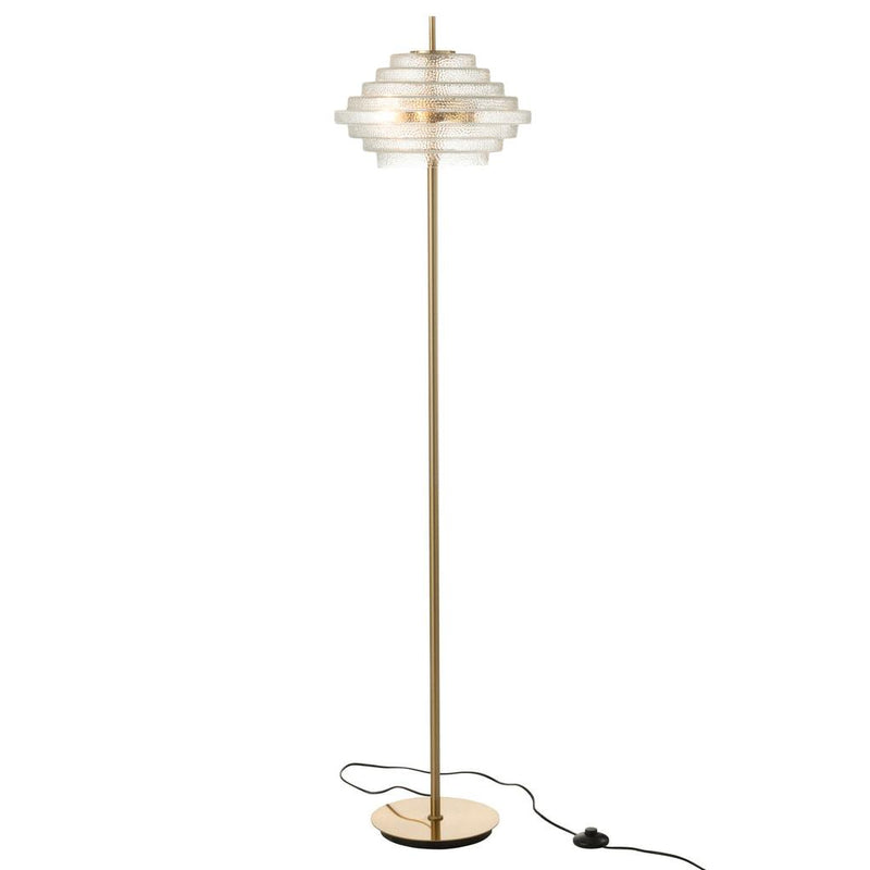Vloerlamp Goud Glas 36 cm 36x154x36 cm-Vloerlampen-J-Line