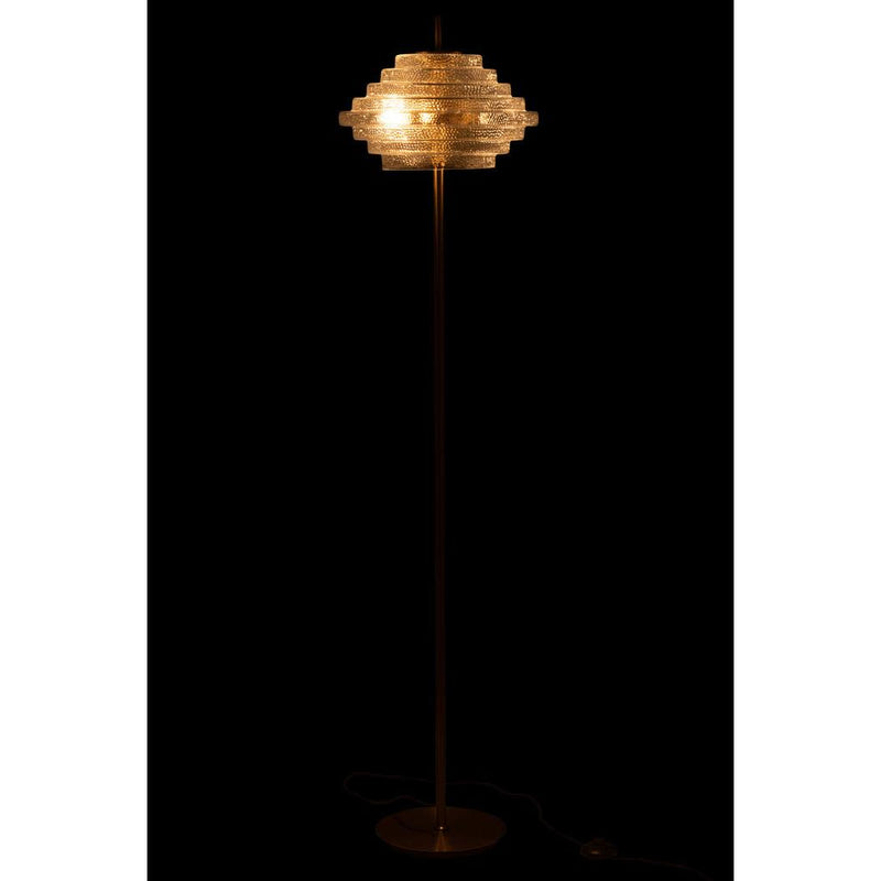 Vloerlamp Goud Glas 36 cm 36x154x36 cm-Vloerlampen-J-Line