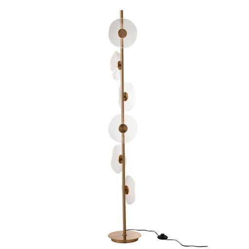 Vloerlamp Goud Marmer 25 cm 25x25x150 cm-Vloerlampen-J-Line