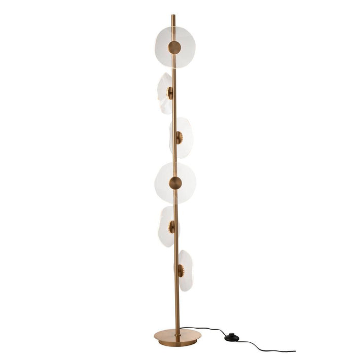 Vloerlamp Goud Marmer 25 cm-Vloerlampen-J-Line