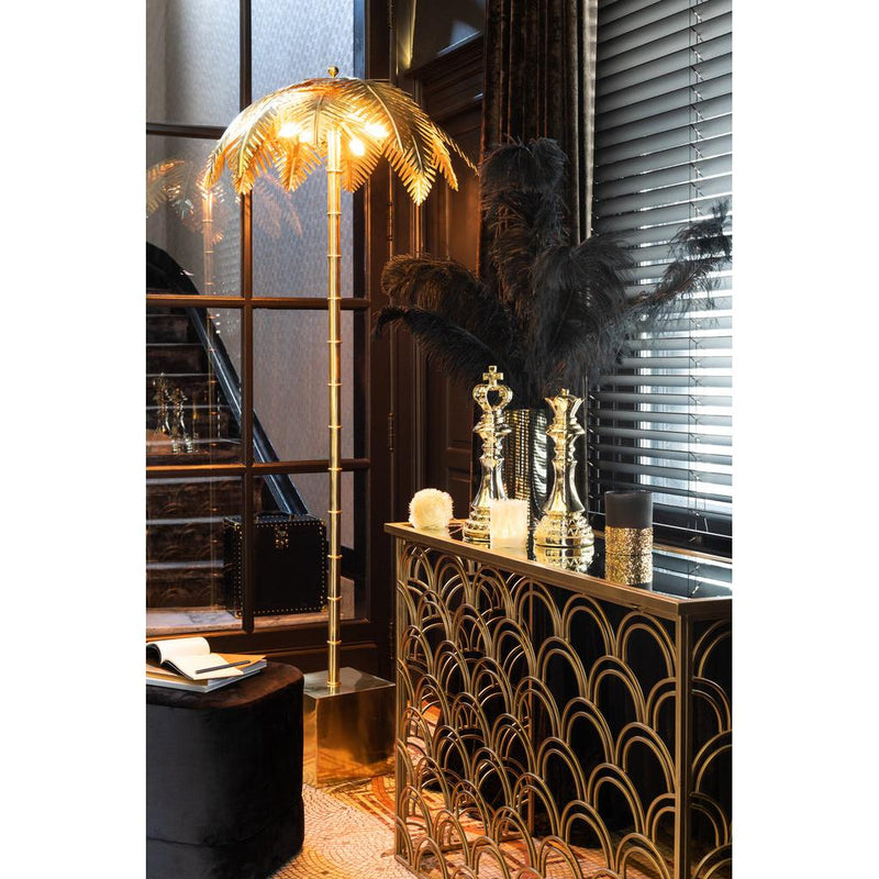 Vloerlamp Goud Rvs 77 cm Lamp Standing 77x77x133 cm-Vloerlampen-J-Line