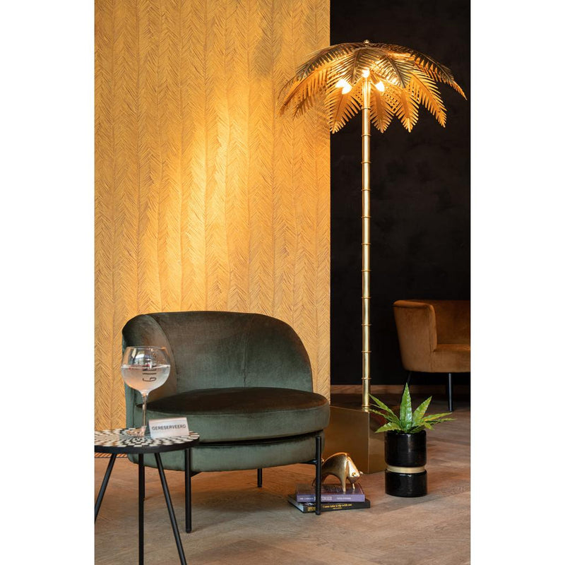 Vloerlamp Goud Rvs 77 cm Lamp Standing 77x77x133 cm-Vloerlampen-J-Line