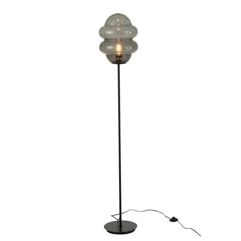 Vloerlamp Grijs Glas 28 cm 28x28x160 cm-Vloerlampen-J-Line