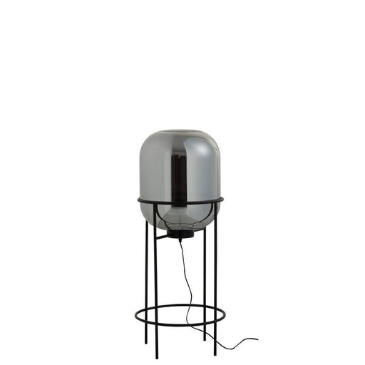Vloerlamp Grijs Glas M 40 cm 40.5x40.5x96 cm-Vloerlampen-J-Line