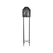 Vloerlamp Ibiza Zwart Jute 1-Lichts 30x30x150 cm-Vloerlampen-LABEL51
