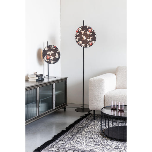 Vloerlamp Jaylee Metaal, Katoen Zwart 30x39 cm E27-Vloerlampen-Creating Home