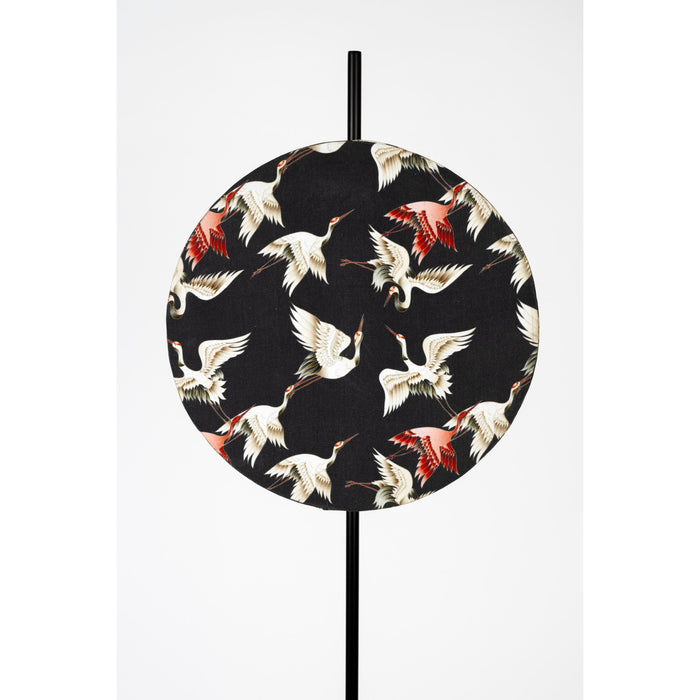 Vloerlamp Jaylee Metaal, Katoen Zwart 30x39 cm E27-Vloerlampen-Creating Home