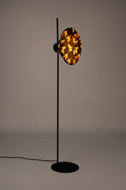 Vloerlamp Jaylee Metaal, Katoen Zwart 30x39 cm E27-Vloerlampen-Creating Home