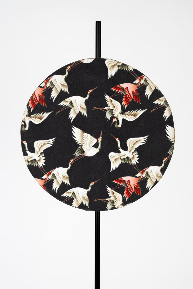 Vloerlamp Jaylee Metaal, Katoen Zwart 30x39 cm E27-Vloerlampen-Creating Home