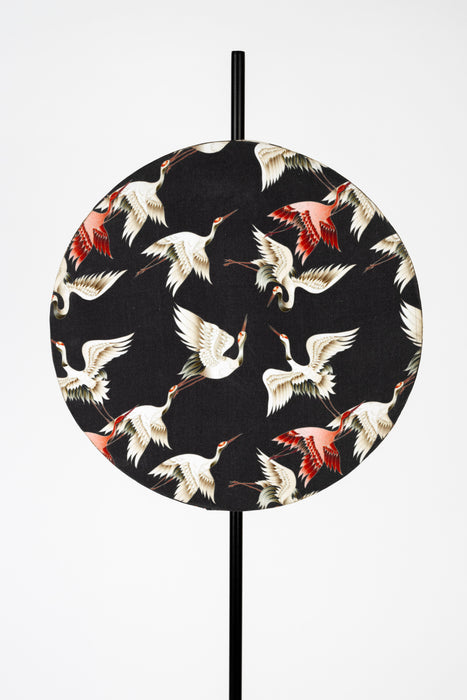 Vloerlamp Jaylee Metaal, Katoen Zwart 30x39 cm E27-Vloerlampen-Creating Home