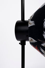 Vloerlamp Jaylee Metaal, Katoen Zwart 30x39 cm E27-Vloerlampen-Creating Home