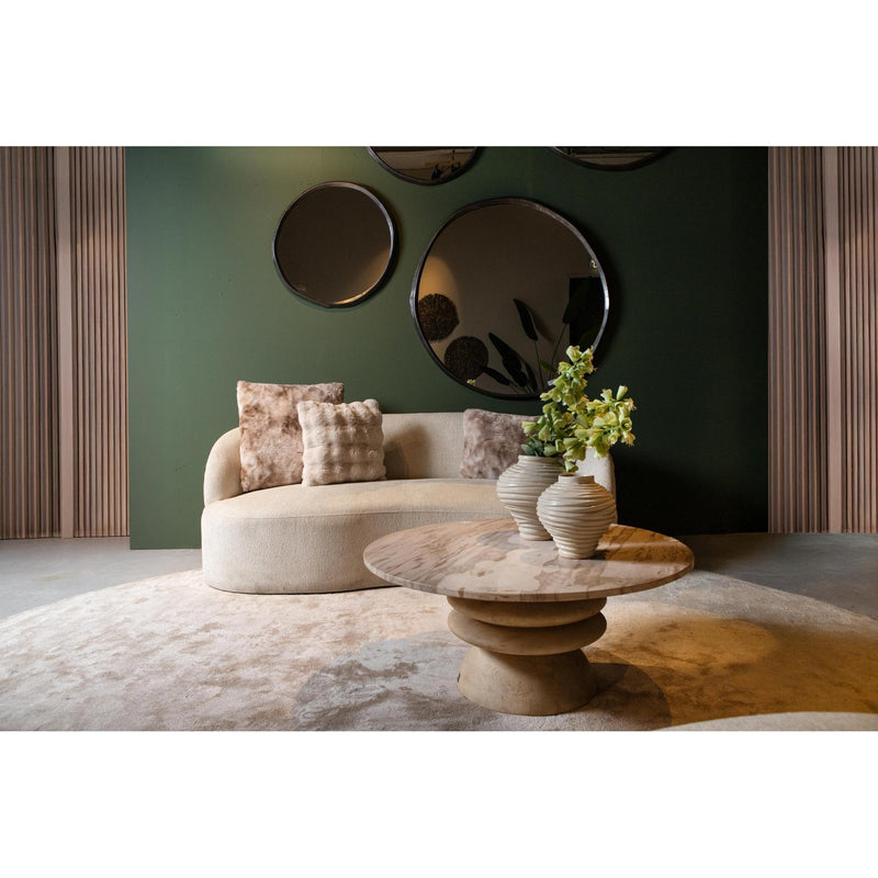 Vloerlamp Lamp Bohne Polyester Crème 102x171 cm-Vloerlampen-PTMD