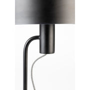 Vloerlamp Landon Metaal Zwart Ø24x135 cm E27-Vloerlampen-Creating Home
