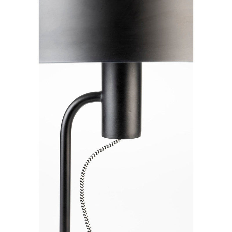 Vloerlamp Landon Metaal Zwart Ø24x135 cm E27-Vloerlampen-Creating Home