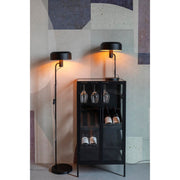 Vloerlamp Landon Metaal Zwart Ø24x135 cm E27-Vloerlampen-Creating Home