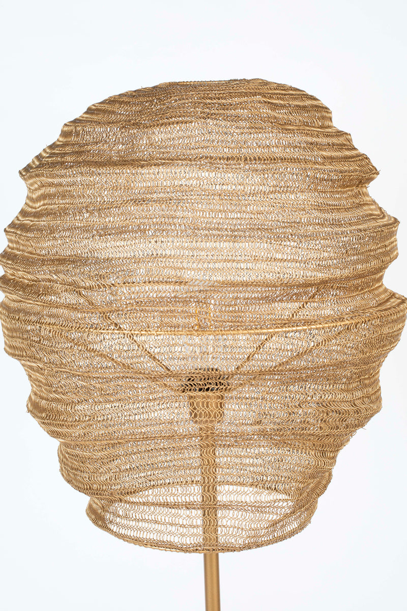 Vloerlamp Lena Brass Metaal Goud Ø51x154 cm E27-Vloerlampen-Creating Home