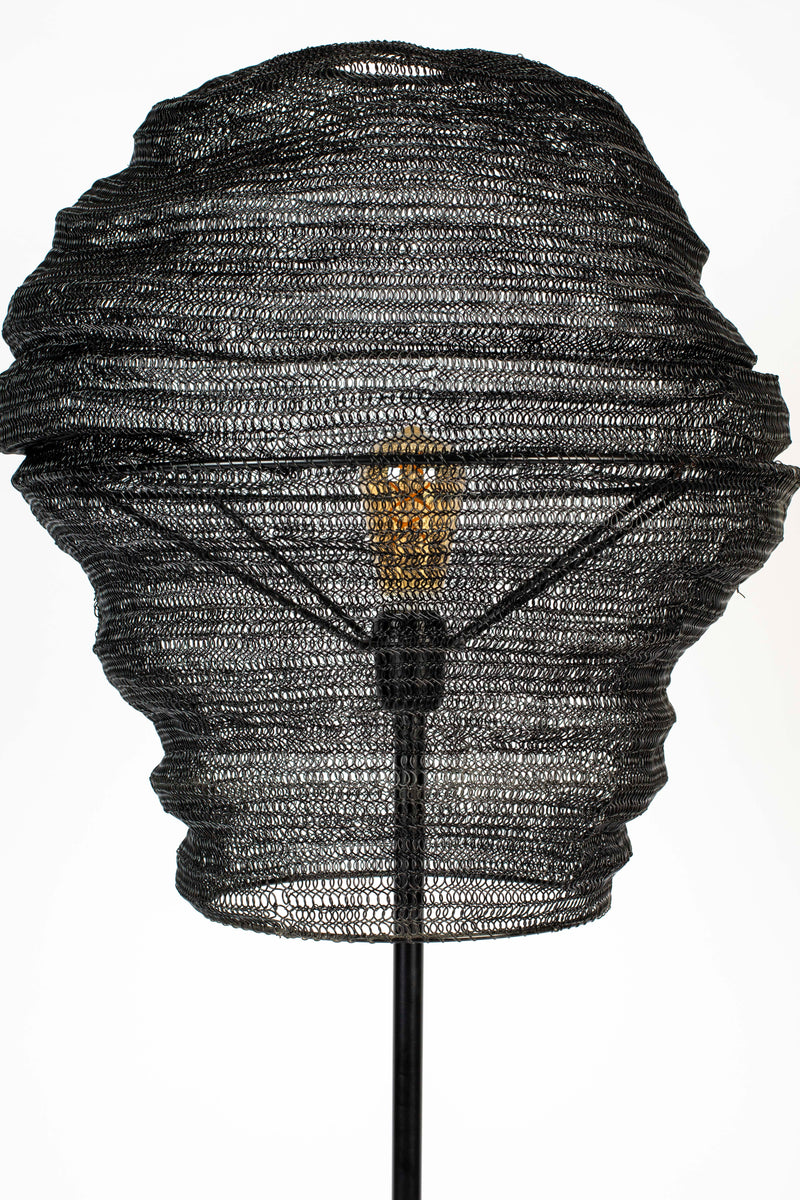 Vloerlamp Lena Metaal Zwart Ø51x154 cm E27-Vloerlampen-Creating Home