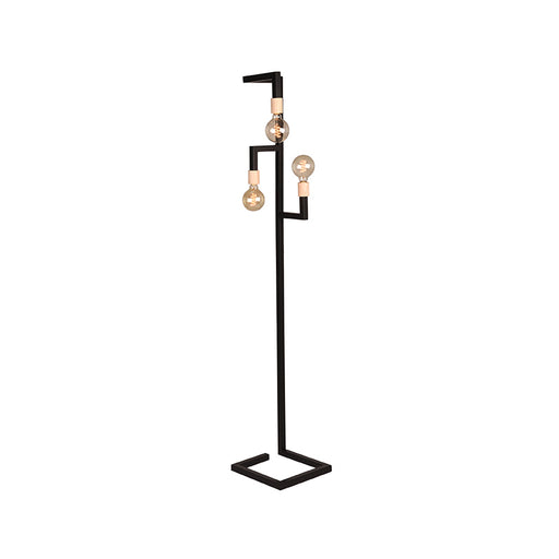 Vloerlamp Loco Zwart Metaal SALE 30x30x165 cm-Vloerlampen-LABEL51