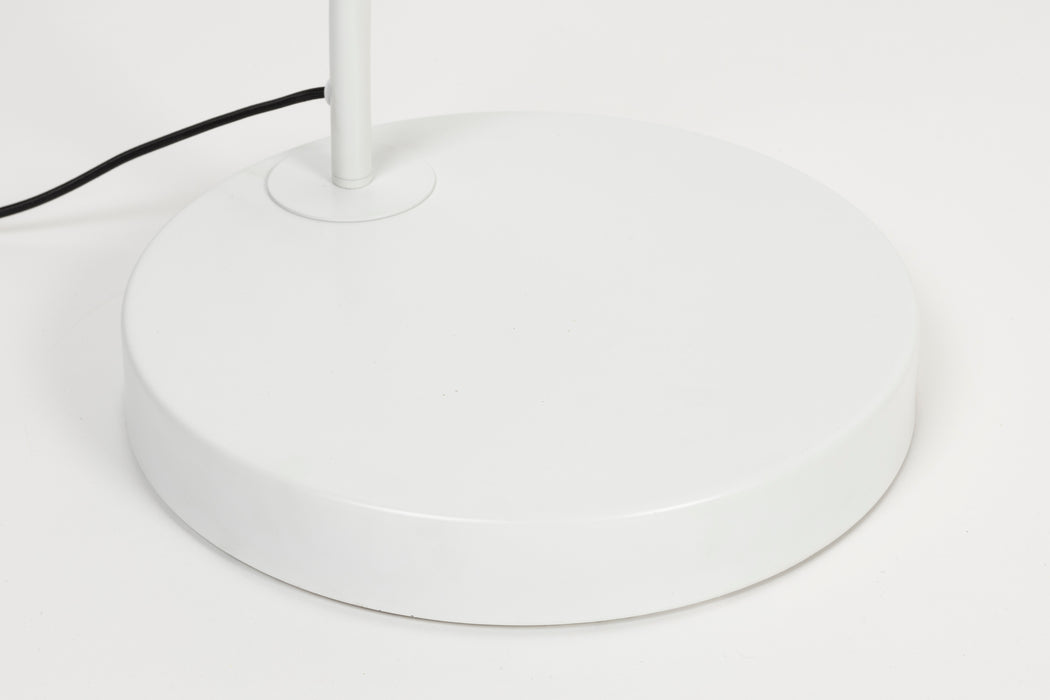 Vloerlamp Martine Metaal, Cotton,Polyester Wit 160x50 cm E27-Vloerlampen-Creating Home