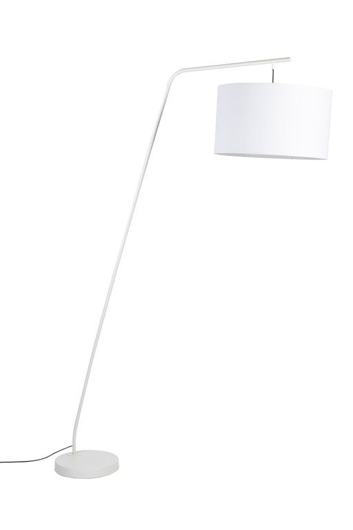 Vloerlamp Martine Metaal, Cotton,Polyester Wit 160x50 cm E27-Vloerlampen-Creating Home