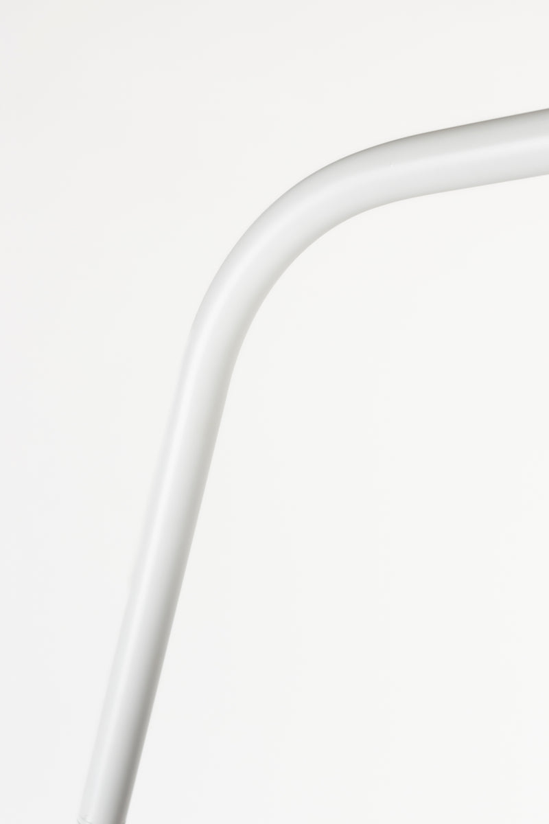 Vloerlamp Martine Metaal, Cotton,Polyester Wit 160x50 cm E27-Vloerlampen-Creating Home