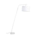 Vloerlamp Martine Metaal, Cotton,Polyester Wit 160x50 cm E27-Vloerlampen-Creating Home