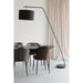 Vloerlamp Martine Metaal, Cotton,Polyester Zwart 160x50 cm E27-Vloerlampen-Creating Home