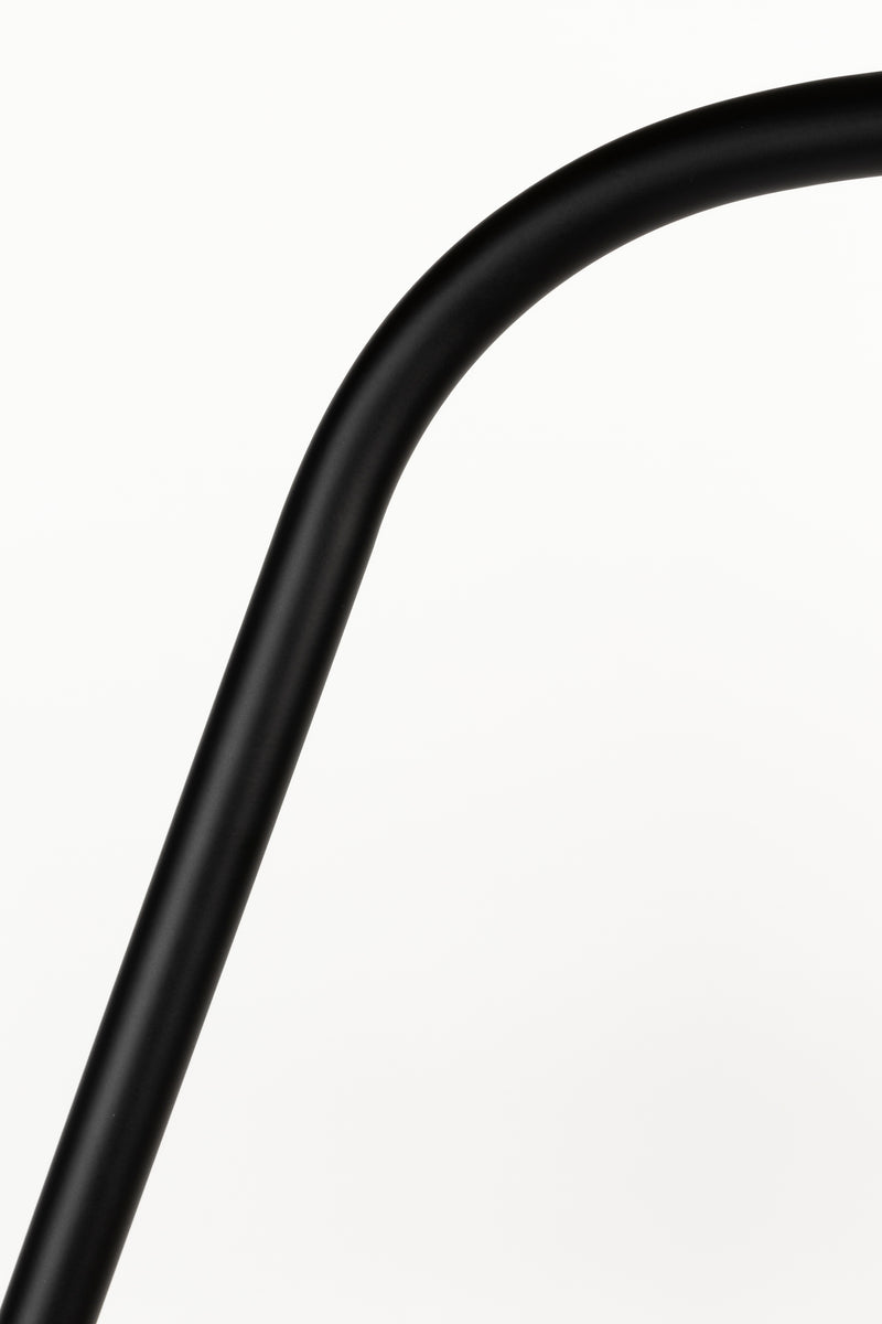 Vloerlamp Martine Metaal, Cotton,Polyester Zwart 160x50 cm E27-Vloerlampen-Creating Home