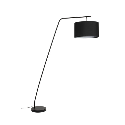 Vloerlamp Martine Metaal, Cotton,Polyester Zwart 160x50 cm E27-Vloerlampen-Creating Home