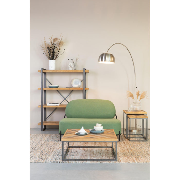 Vloerlamp Metal Bow (new) Metaal Zilver 39x170 cm E27