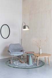 Vloerlamp Metal Bow (new) Metaal Zilver 39x170 cm E27-Vloerlampen-Creating Home