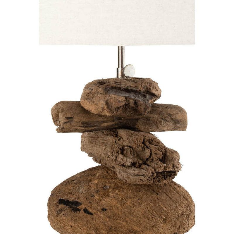 Vloerlamp Naturel Drift hout 41 cm 60.5x60.5x167.5 cm-Vloerlampen-J-Line