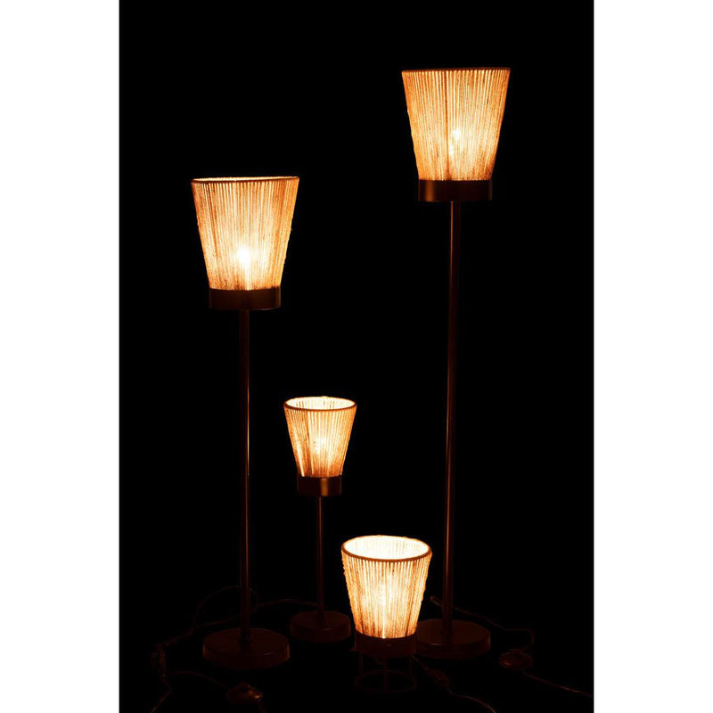 Vloerlamp Naturel Electrical part L 22 cm 22x22x120 cm-Vloerlampen-J-Line