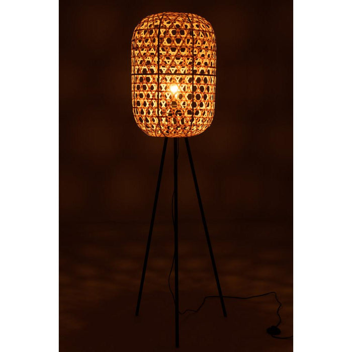 Vloerlamp Naturel Ijzer Rond 42 cm-Vloerlampen-J-Line
