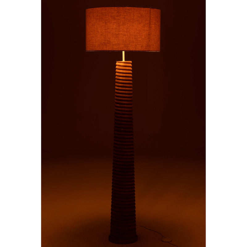 Vloerlamp Naturel Linnen 48 cm 48x48x160 cm-Vloerlampen-J-Line