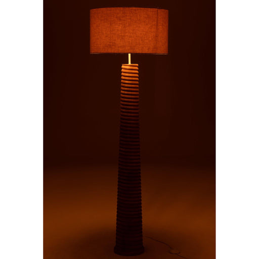 Vloerlamp Naturel Linnen 48 cm 48x48x160 cm-Vloerlampen-J-Line