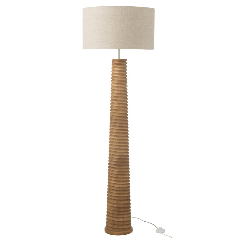 Vloerlamp Naturel Linnen 48 cm 48x48x160 cm-Vloerlampen-J-Line